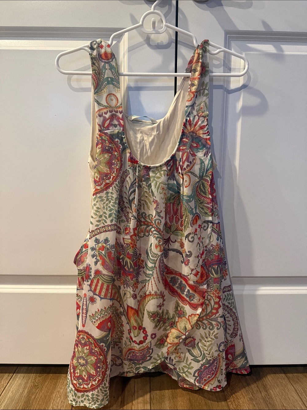 Desigual Cream Multi Paisley Floral Sleeveless Tank